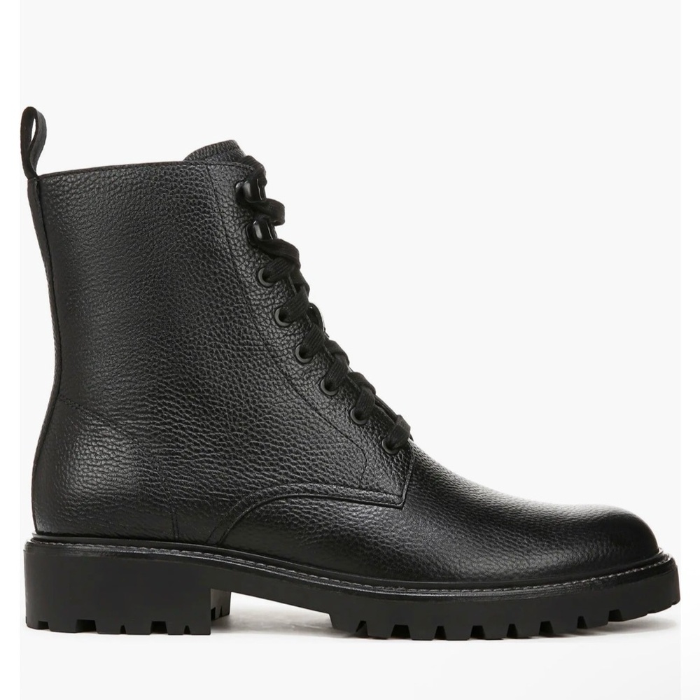 Vince Men's Dominic Black Combat Boots - Picture 16 of 16